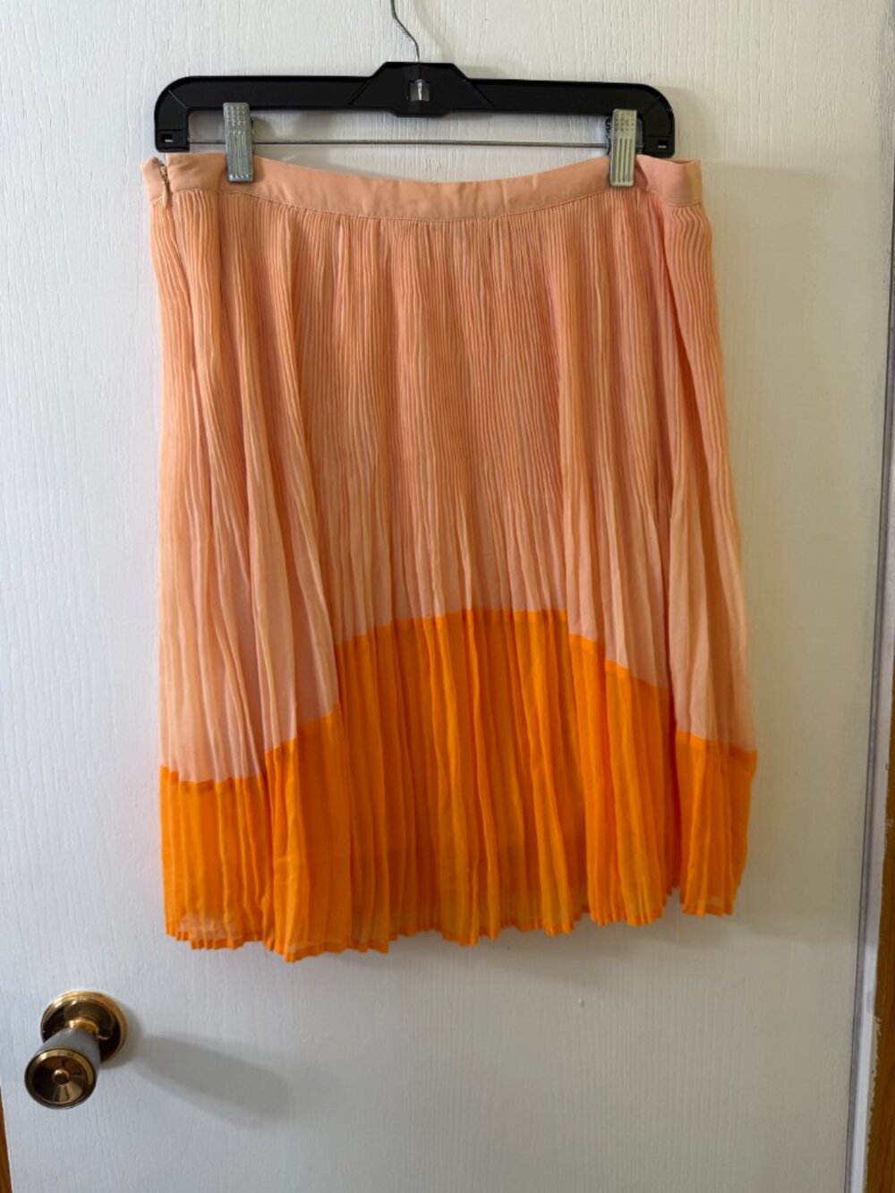 NWT RW&CO Pleated Colourblock Midi Skirt Size 10 - Picture 4 of 4